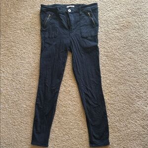 STS Blue Navy Skinny Women's Pants with Zip Pockets